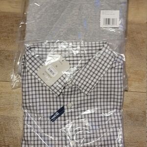 Reebok Black and White Plaid Casual Shirt
